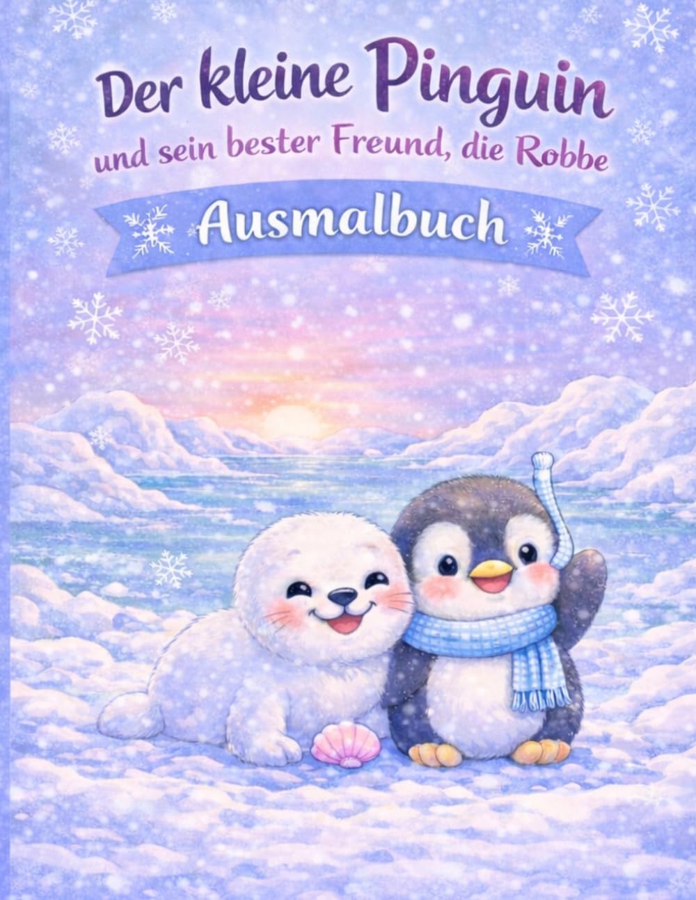 Der kleine Pinguin und sein bester Freund die Robbe: Ein Ausmalabenteuer