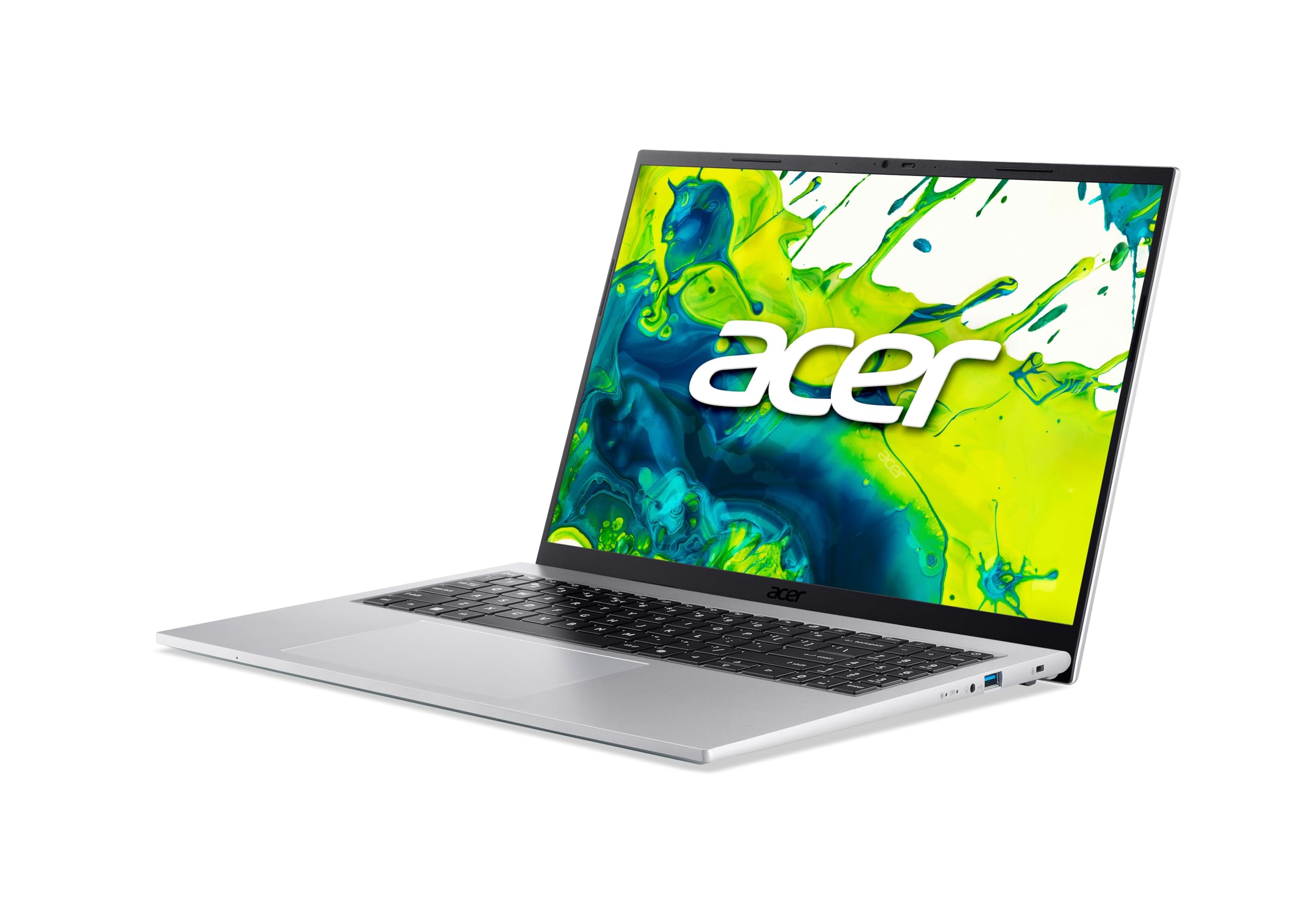 Acer Aspire Go 16 (AG16-71P-72R7) Laptop, 16" WUXGA IPS 120Hz Display, Intel Core 7 150U, 16 GB RAM, 1 TB SSD, Intel Grafik, Windows 11, QWERTZ Tastatur, Silber