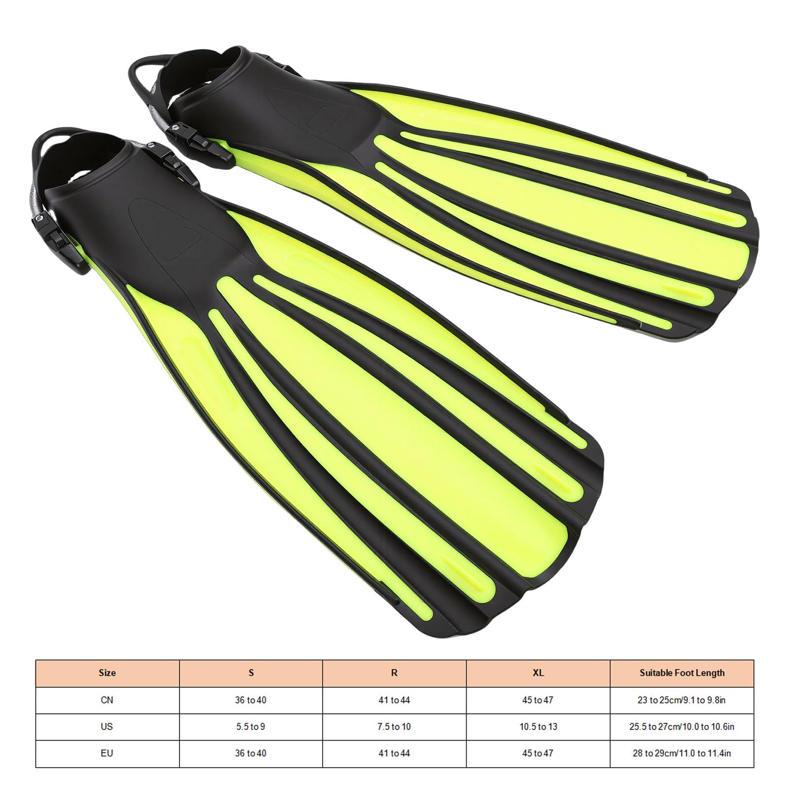 Alomejor Pinne per Immersione in TPR Premium, Fibbia Regolabile, manovrabilità Migliorata per lo Snorkeling e il Nuoto
