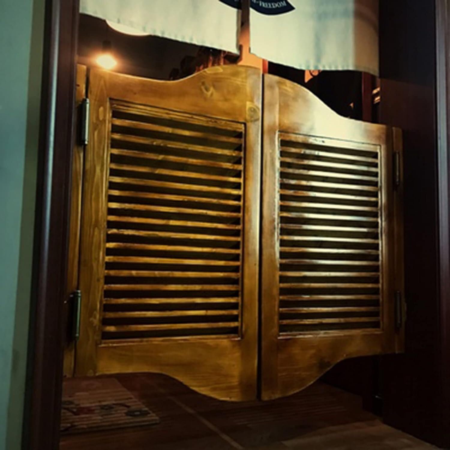 MekUk シンプルモダンなハーフウエストドア、カフェ回転ドア、リビング