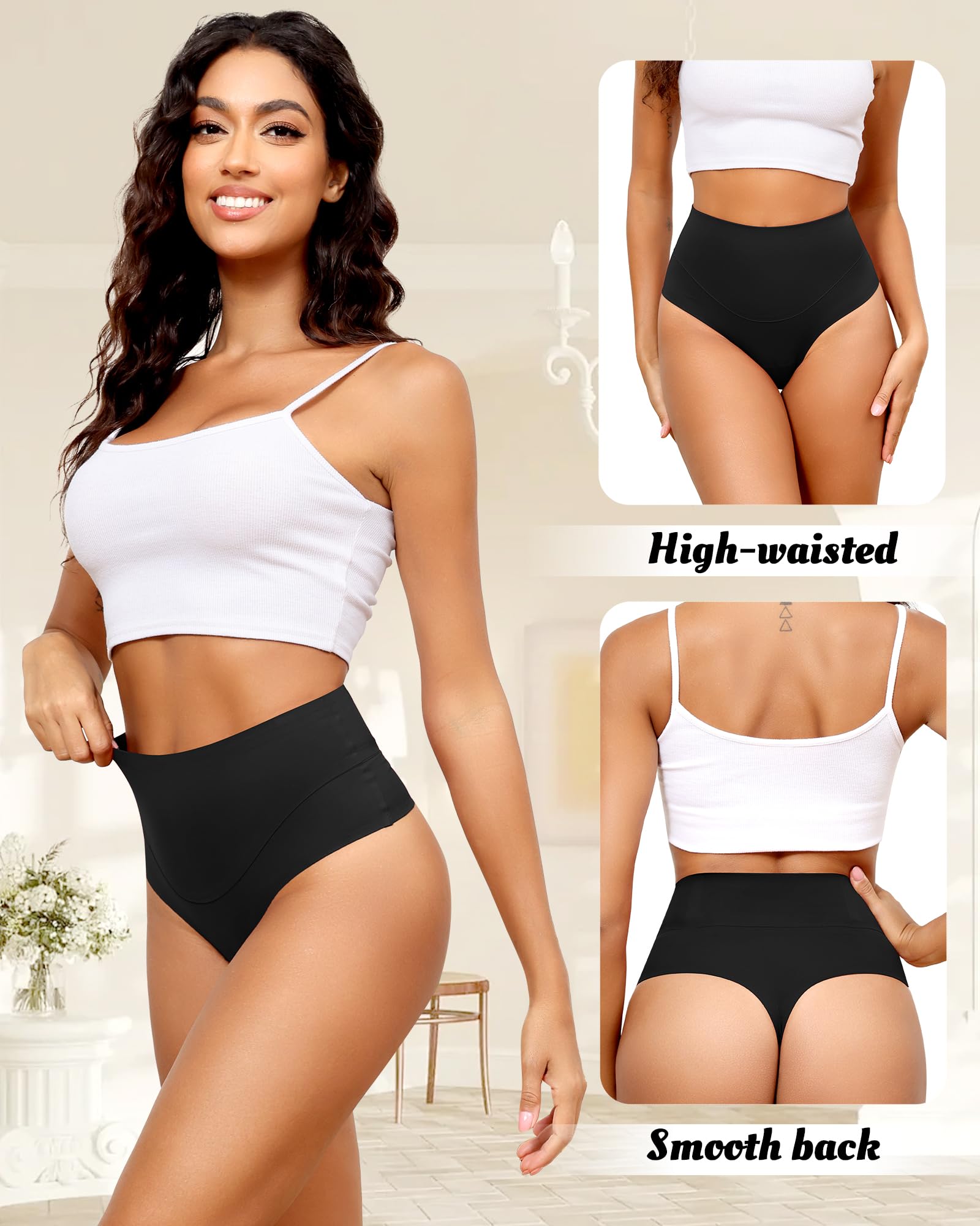 Levao Bauchweg Unterhose Damen Shapewear Tanga Hoher Taille Nahtlos Miederhose Figurformende Miederslip Unterwäsche Miederpant Shaper Bauch Weg Hose für Frauen