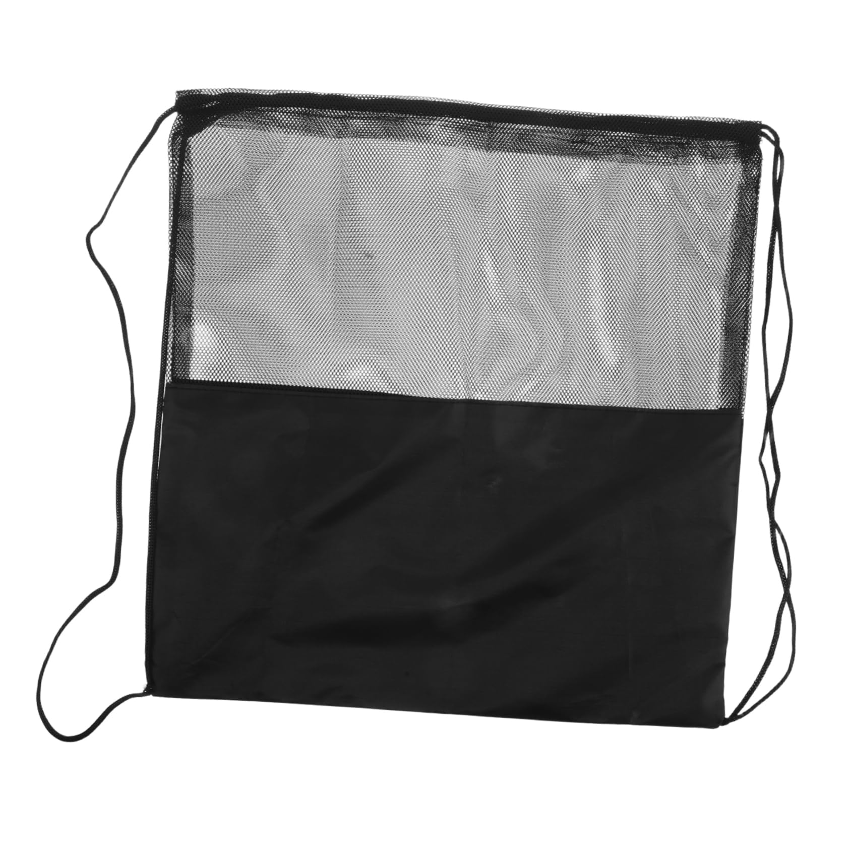 DINHEAROM Portable Oxford Cloth Motorcycle Storage Bag Large Capacity Drawstring Pouch Lightweight Carrier for Outdoor Use Semi-mesh Design for