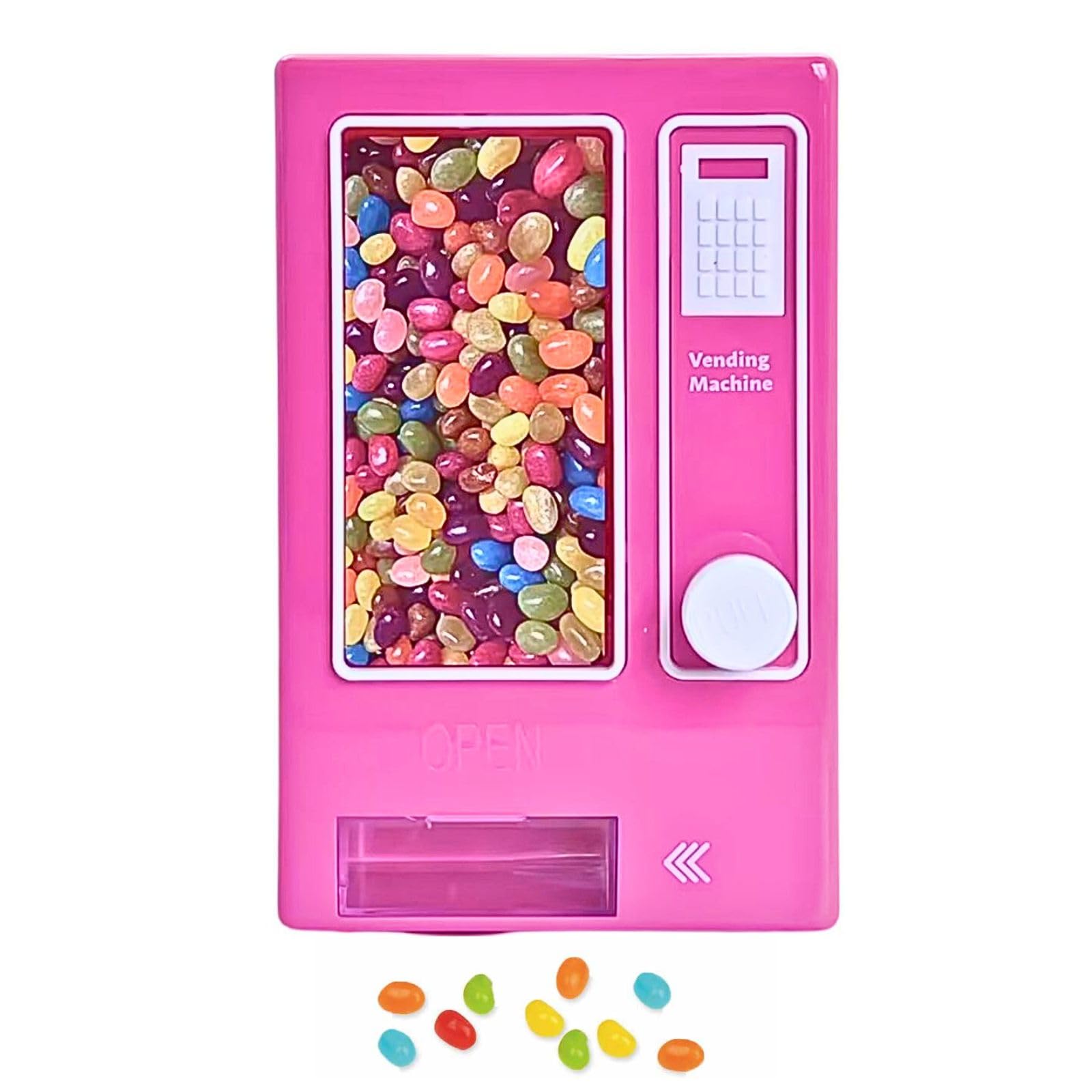 YumiHoe Desktop Candy Dispenser - Mini Candy Vending Machine, Manual Dispenser for Office and Home, Gift Idea for Girls, Friends, and Girlfriends - Perfect for Party & Birthday Presents (Pink)