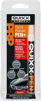 QUIXX 10050 Paint Repair Pen, Fills Damaged areas with Clear Lacquer to Prevent Further Damage on your Car, Automobile, Motorcycle, or Boat
