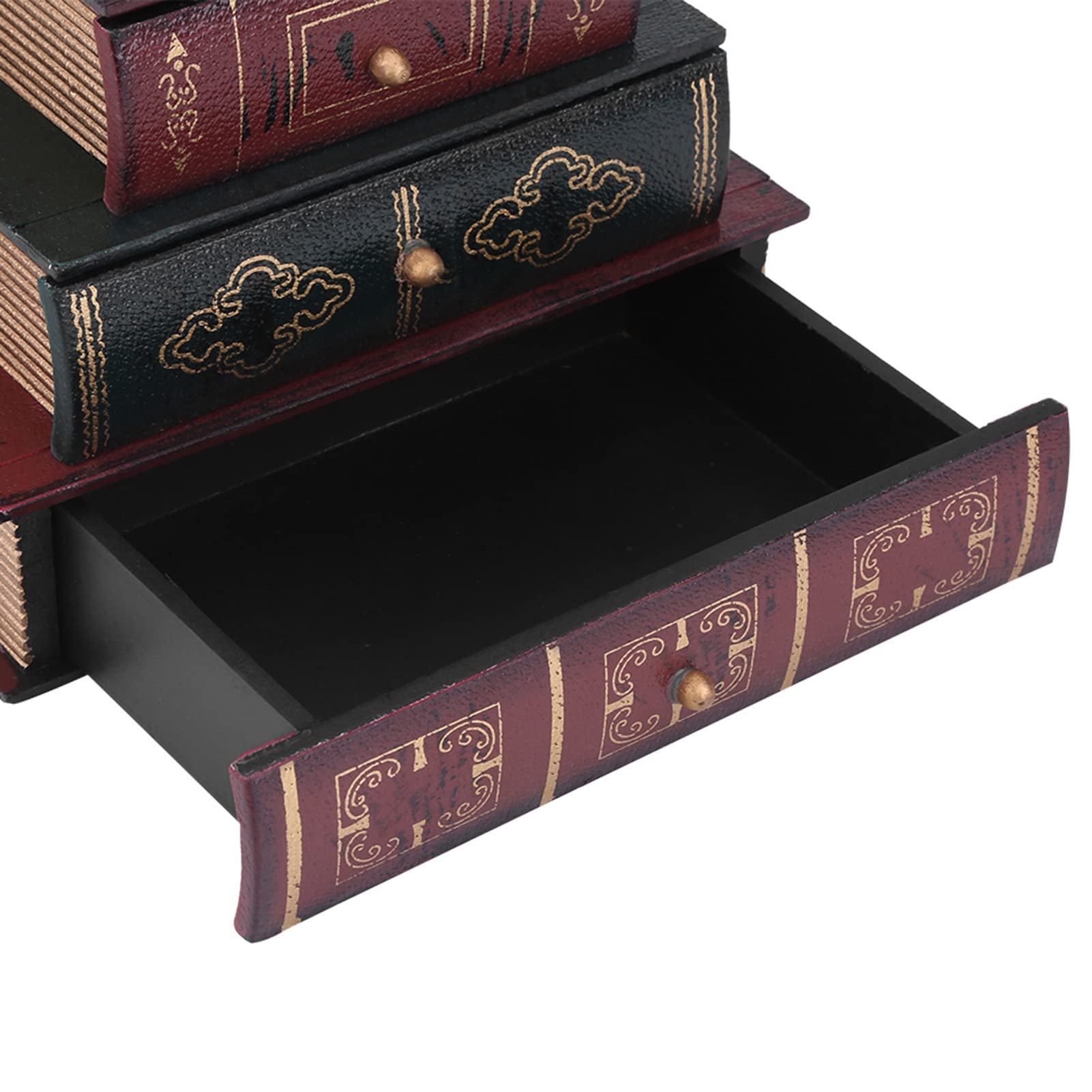 Boek Vormige Doos Sieraden Opbergtas Vintage Prachtige