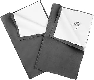 JIALUCONG 2 Pack Large Size Silver Polishing Cloth - 11" X 14" Silver Polishing Cloth for Sterling Silver - Jewelry Cleaning Cloth for Gold or Coin and Watch - Jewelry Polishing Cloth