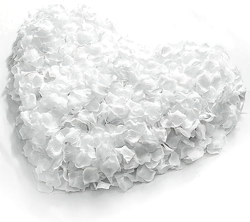 Vista 57 de 1000 pétalos de rosa artificiales, pétalos de rosa falsos para noches románticas, bodas, propuestas de decoración de flores de aniversario