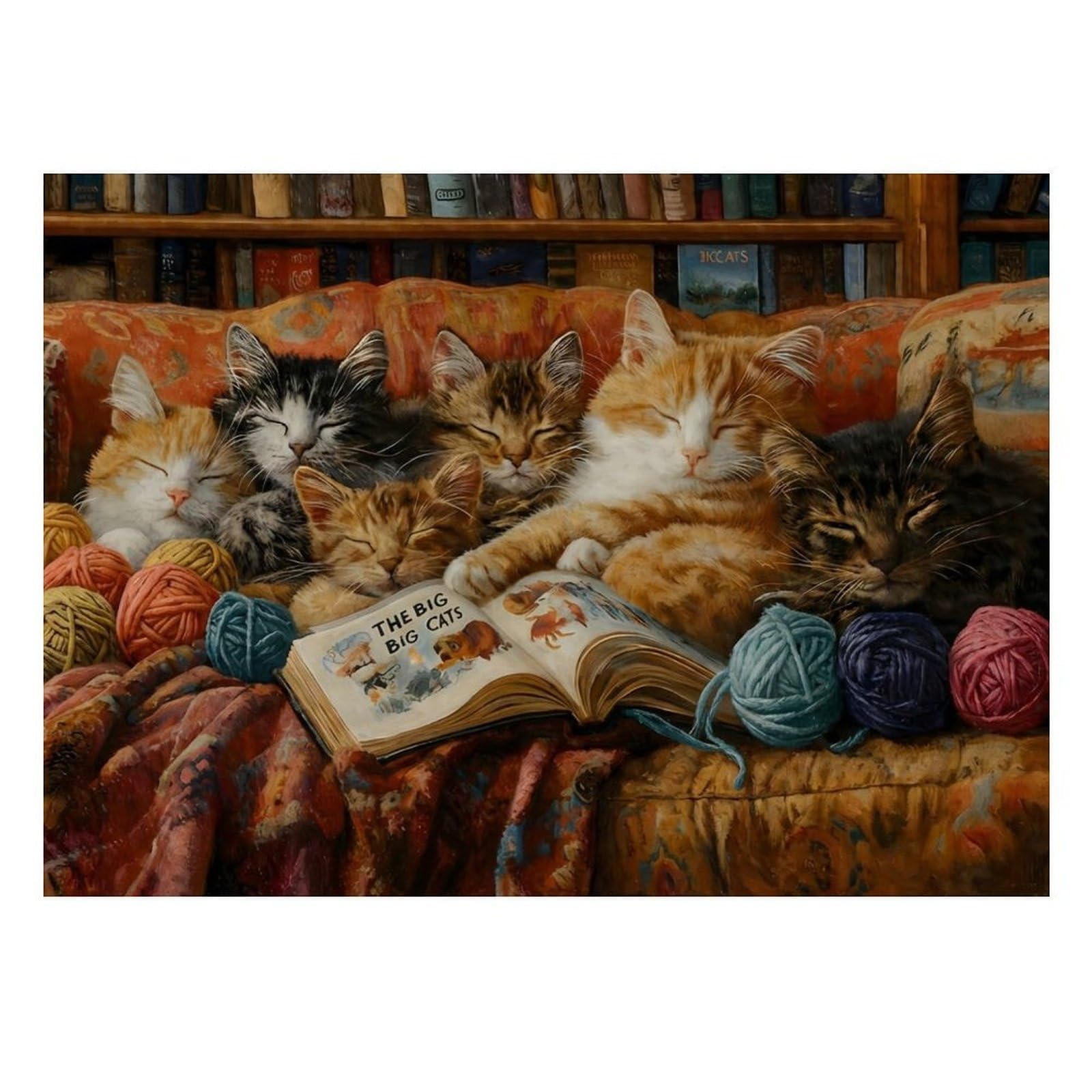 1000 Pieces Mini Jigsaw Puzzle Cats for Adults