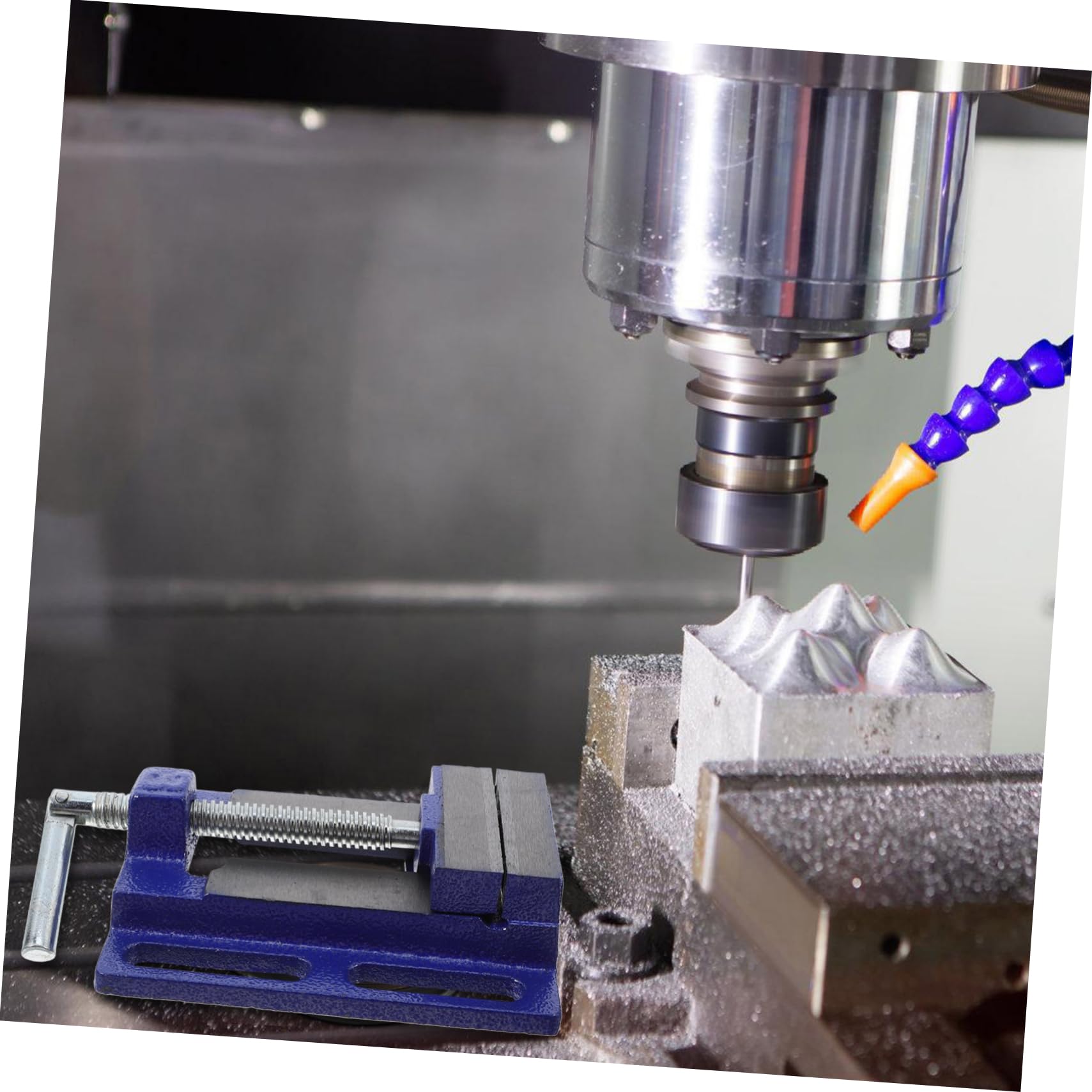 MAGICLULU Morsa per Trapano da Banco in Acciaio, Ganasce 77mm, Apertura 80mm, Presa Sicura per Tavoli da Falegnameria e Officina