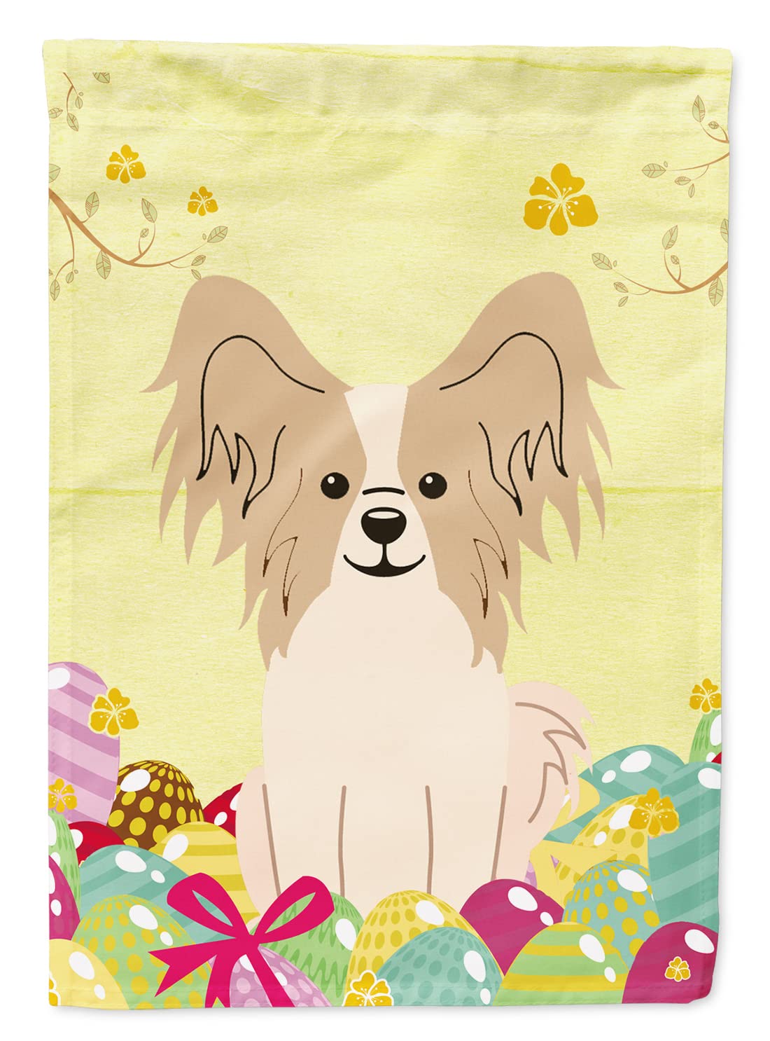 Drapeau de jardin pâques papillon multicolore motif œufs de pâques