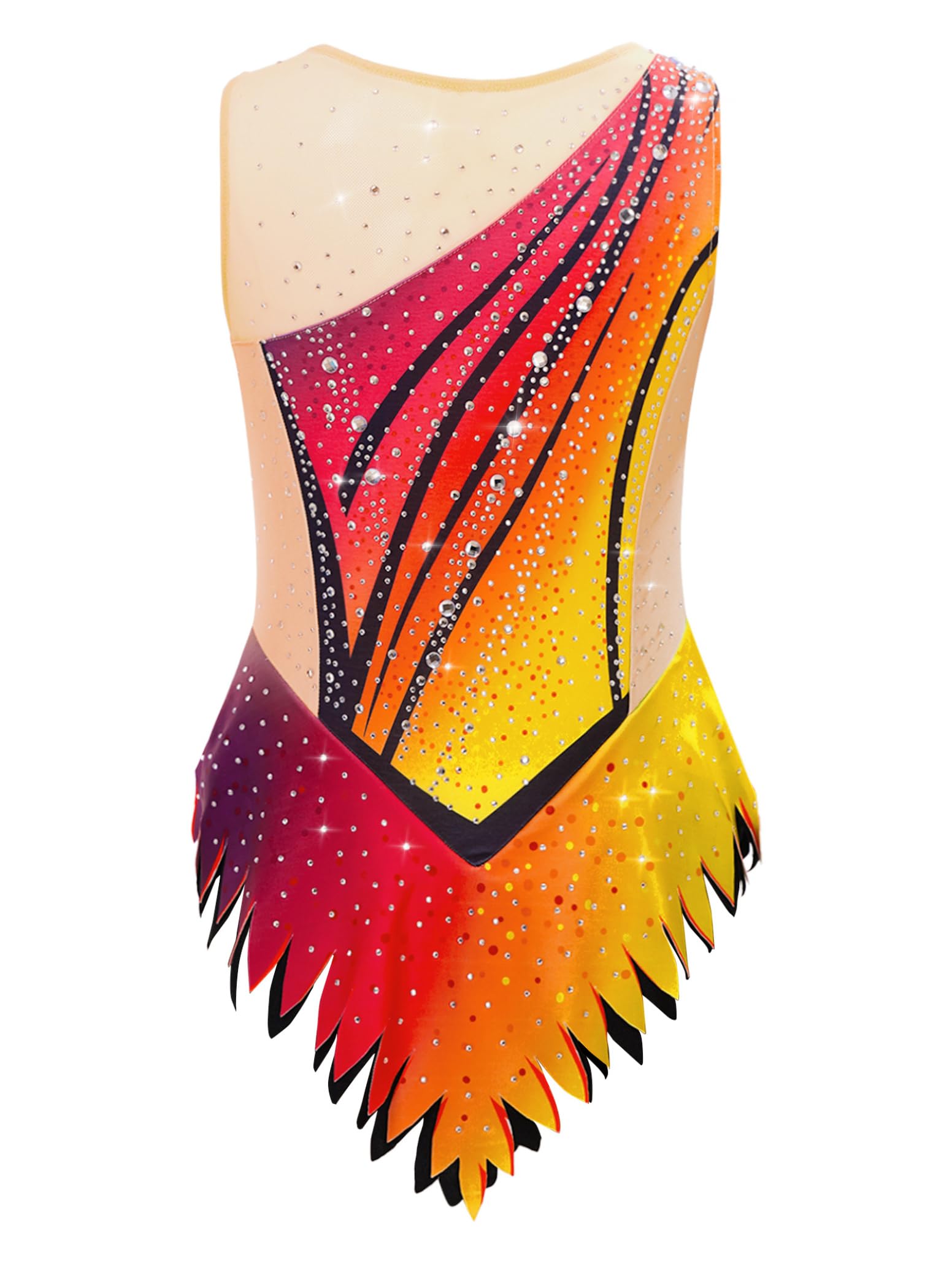 Bambina Body da Ginnastica Ritmica Salopette Abbigliamento Artistica