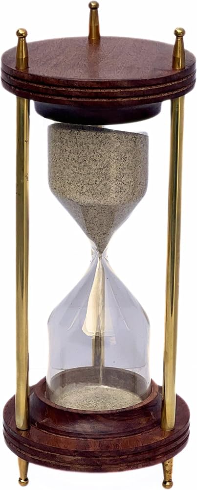 Amazon.co.jp: ヴィンテージサンドタイマー 木製砂時計、6インチ