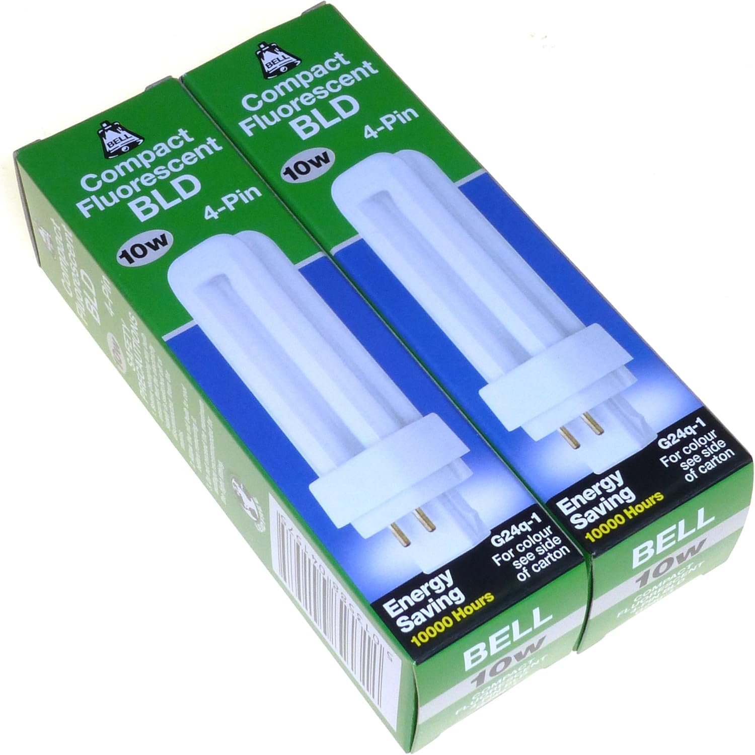 Ampoule GE Double Tube CFL 10W G24D-1 Blanc Chaud 10000 Heures - Économie D'Énergie