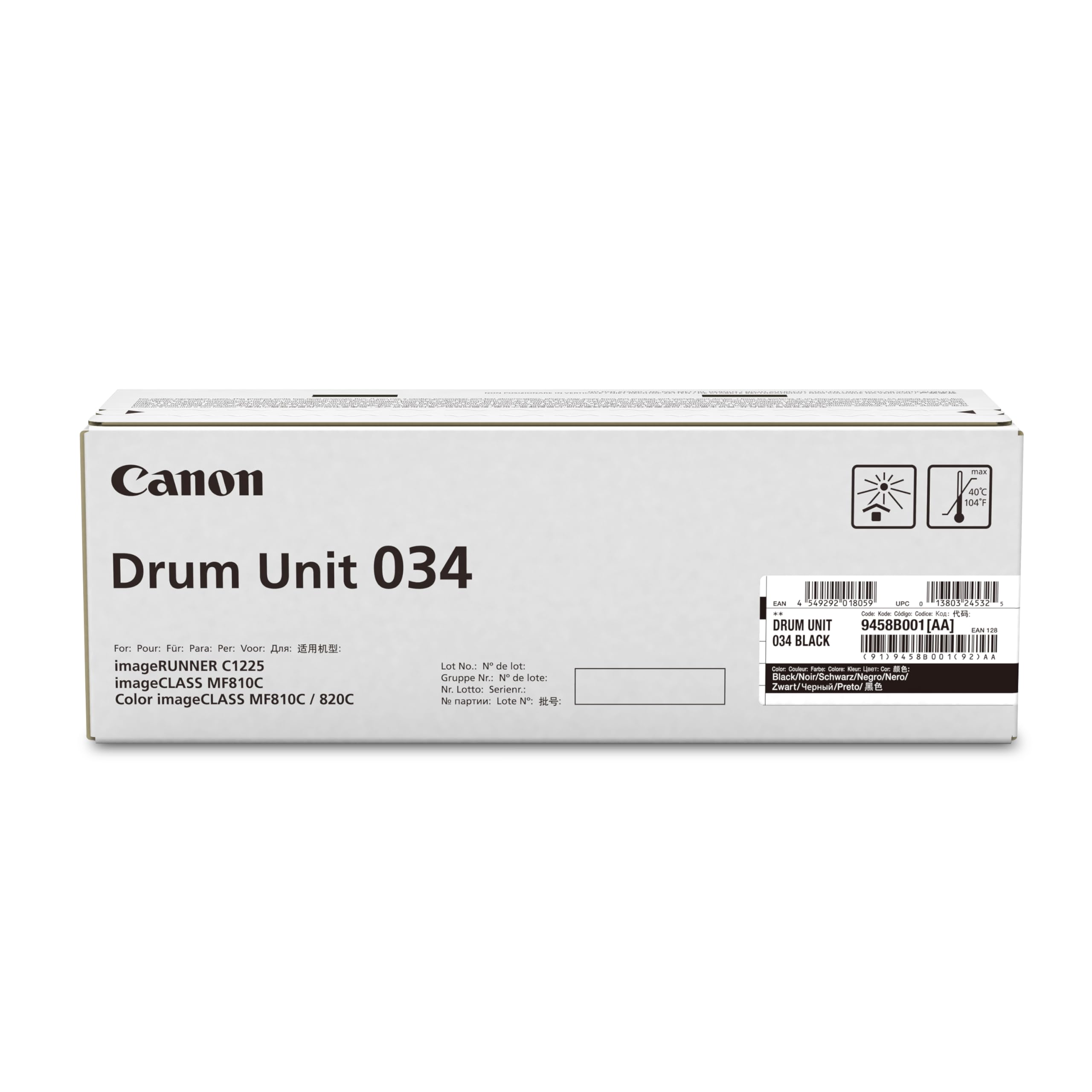 Amazon.com: Canon Genuine 034 Black Drum Cartridge Compatible with