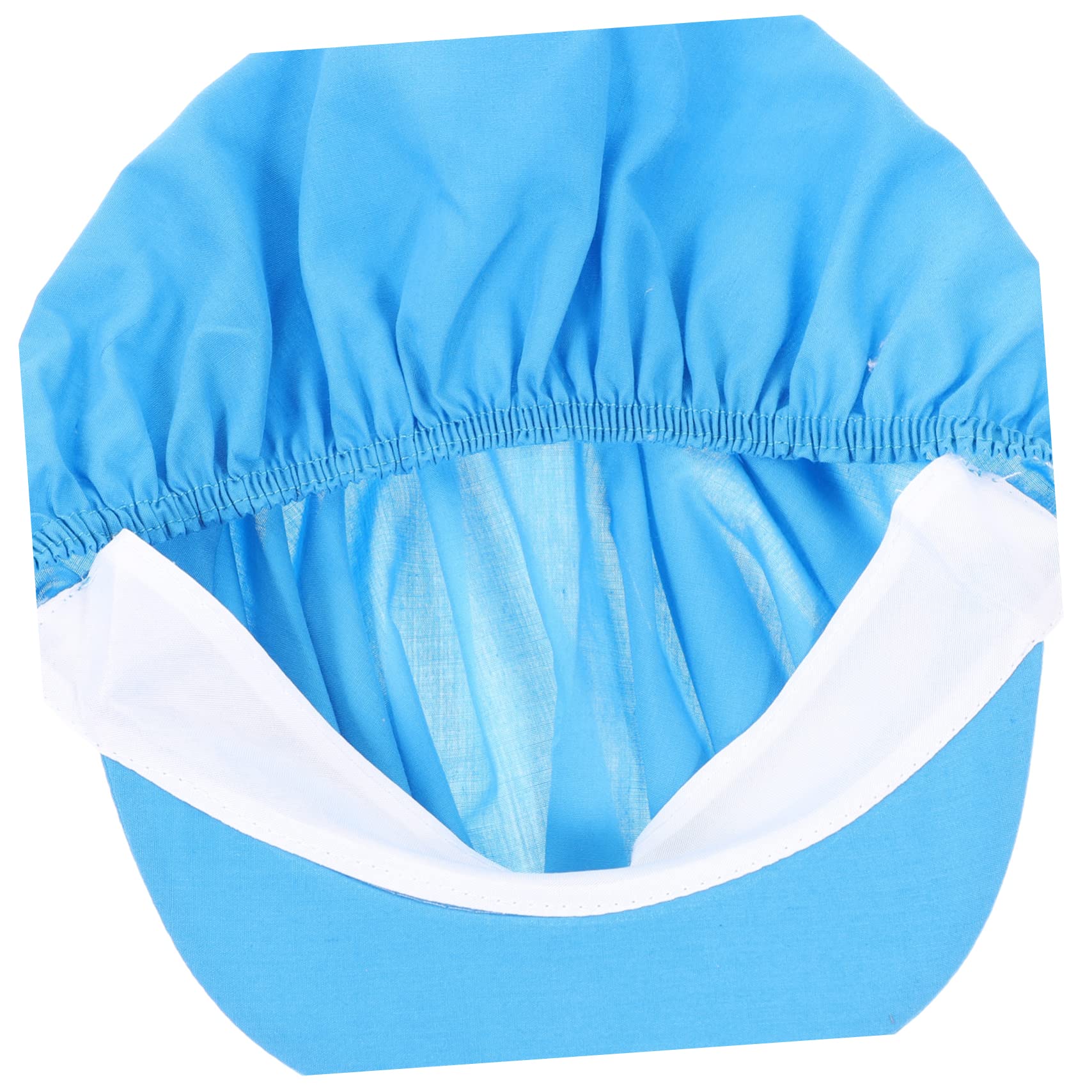 VALICLUD Sombrero de Cocinero Gorro Cocinero Gorro de Cocina Gorro de Cocinero Accesorio de Cocinero Sombrero de Trabajador de los Hombres redecilla de Chef Trajes de Chef poliéster Blue