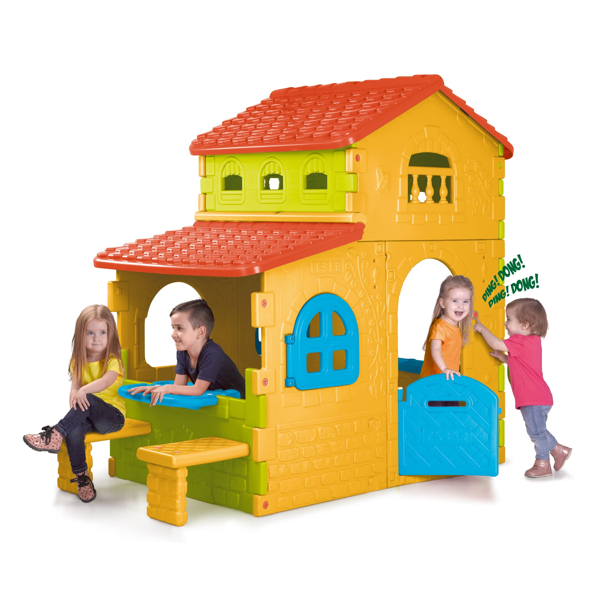 Casita Infantil Casita De Juegos Feber Super Villa Grande Con