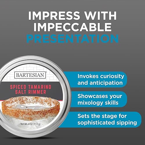 Miniatura 3 de Bartesian Rimmer de cristal de cóctel de vainilla y azúcar dulce – Cócteles de postre con sabor dulce para copas de bebida de bar – Suministros