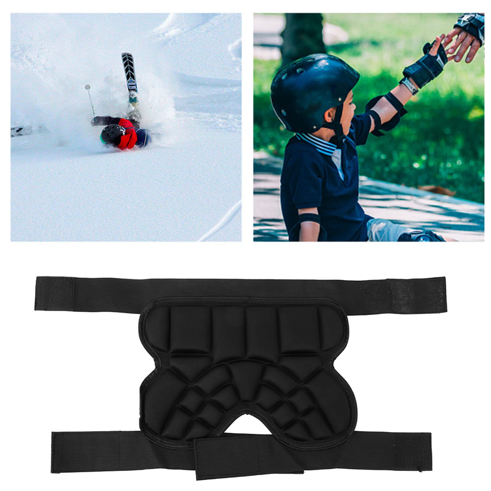 WGFOIP Children Roller Skating Butt Pad Protective Hip Guard Lightweight and Breathable Shock Absorption, Buckle for Outdoor Sports