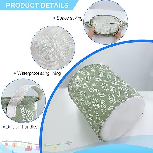 Miniatura 11 de Mziart Cesta grande plegable para lavandería, cesta plegable para ropa sucia, cesta de almacenamiento de ropa, juguetes, cesta de almacenamiento