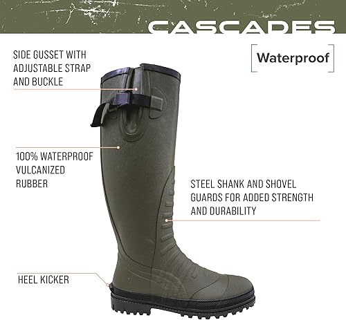 Miniatura 2 de FROGG TOGGS Mens Cascades Waterproof Rubber Knee Boot