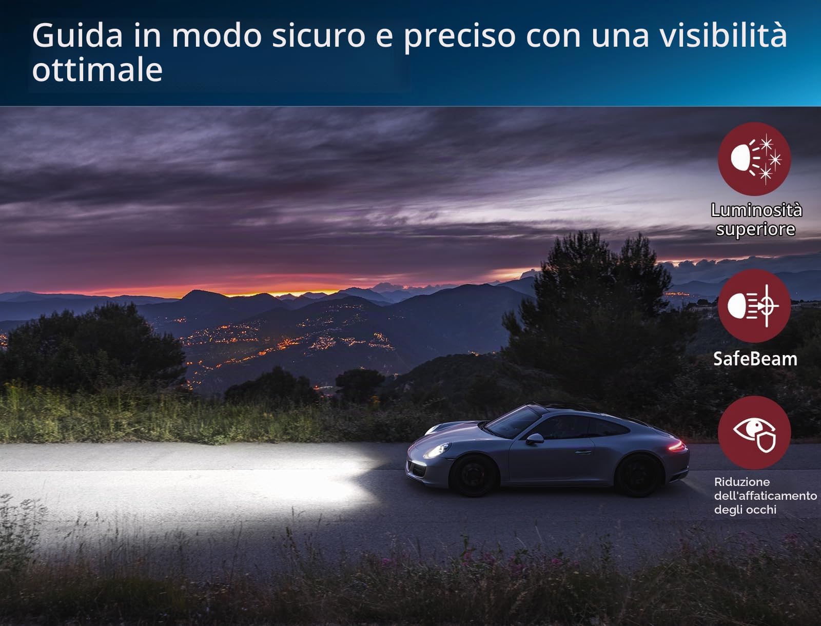 Philips Ultinon Pro9200 LED lampadina fari auto (H8/H11/H16), 5.800K, set di 2