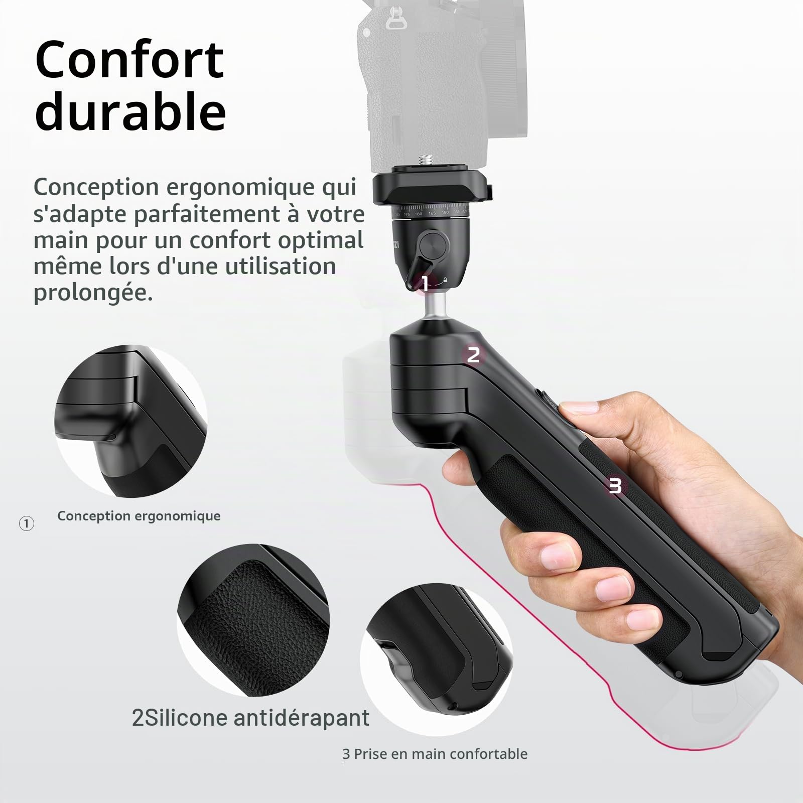 ULANZI TT38 Vlog Tripod, Mini Trépied pour Appareil Photo, Capacité de Charge 3kg, Trépied Vlogging Bureau avec UKa et F38 Système Rapide, Compatible avec Sony a7c, Nikon z30 et FUJIFILM X-S10/X-S20