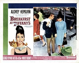 Breakfast At Tiffany'S From Left George Peppard Audrey Hepburn 1961 Movie Masterprint Poster Print, (14 x 11)