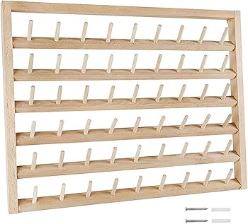 ミシン糸ラックオーダーの件について Amazon | MORYTRADE 糸巻ラック ミシン糸 刺繍糸 糸立て 台 木製