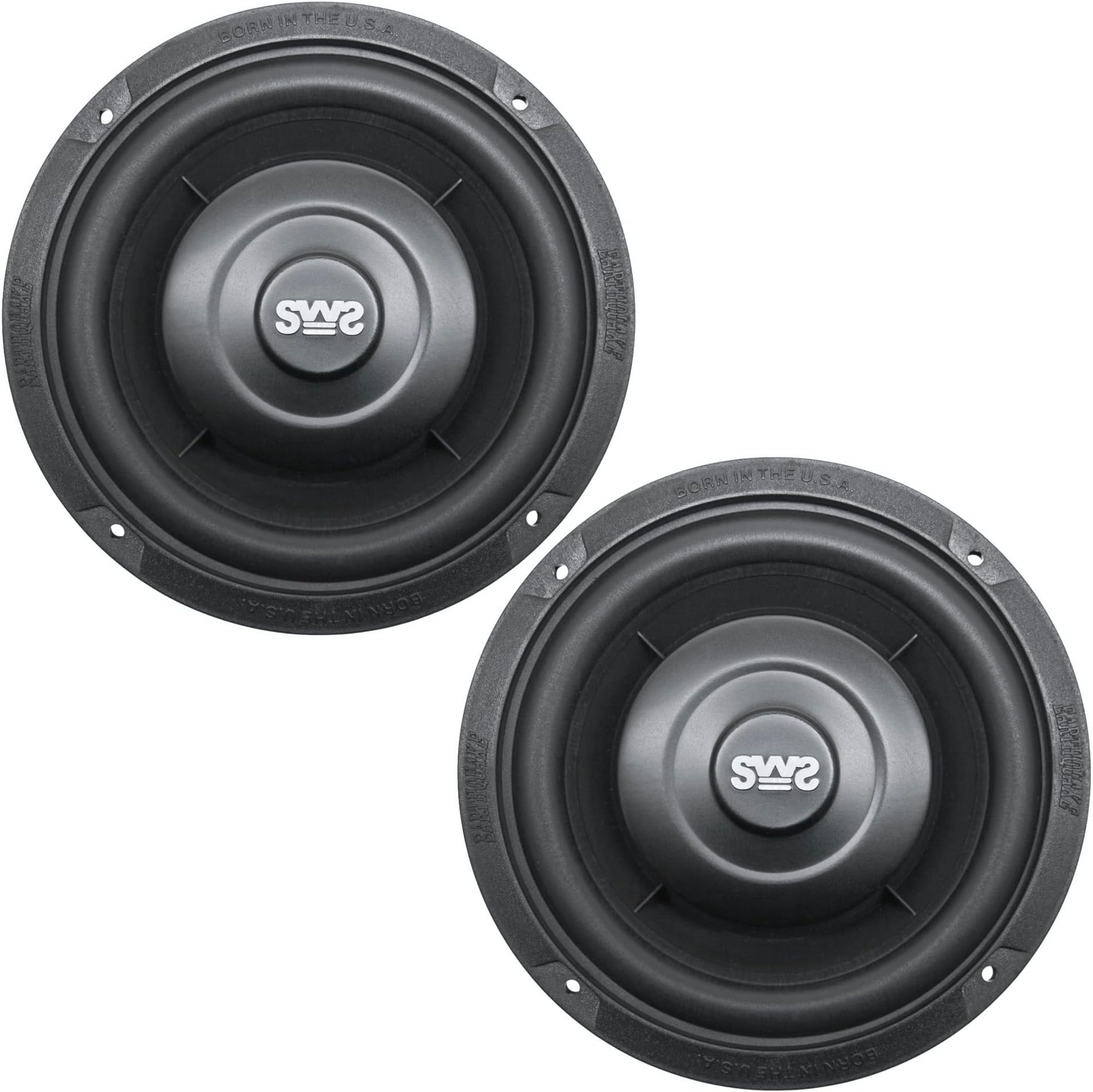 Earthquake Sound SWS-6, 5x 6.5-Inch Shallow Woofer System Subwoofers, 4-Ohm (Pair)