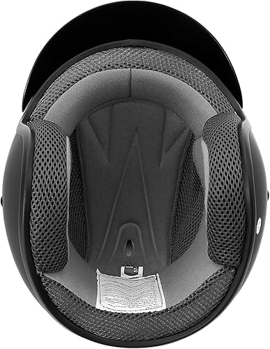 Miniatura 7 de TCMT Casco Dot 34 de Cara Abierta para Adultos para Scooter, Ciclomotor, Cruiser, Cafe Racer, Retro, Vintage, Motocicleta de Calle