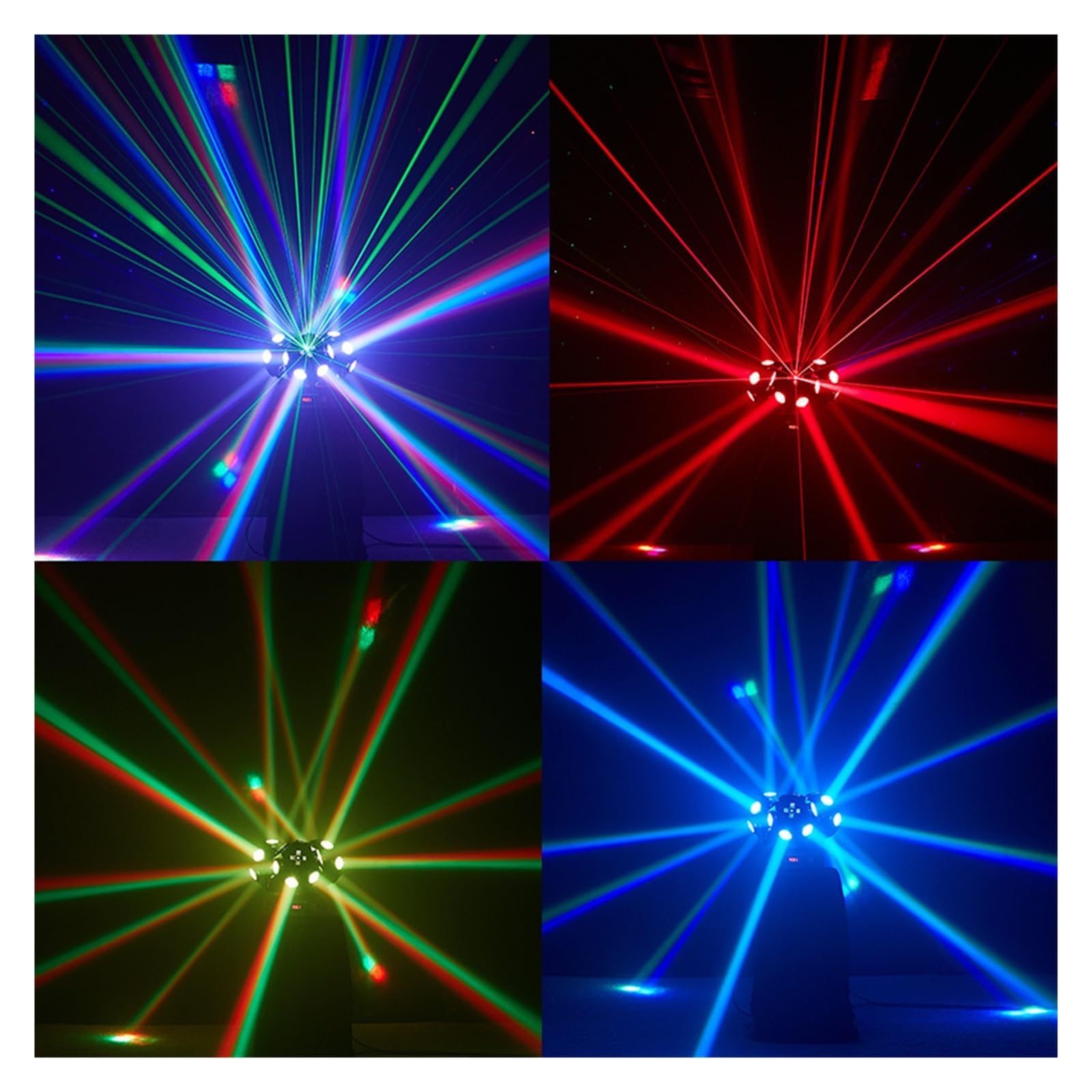 Drehbarer beweglicher Scheinwerfer mit LED und Stroboskopeffekten für Bühnenbeleuchtung