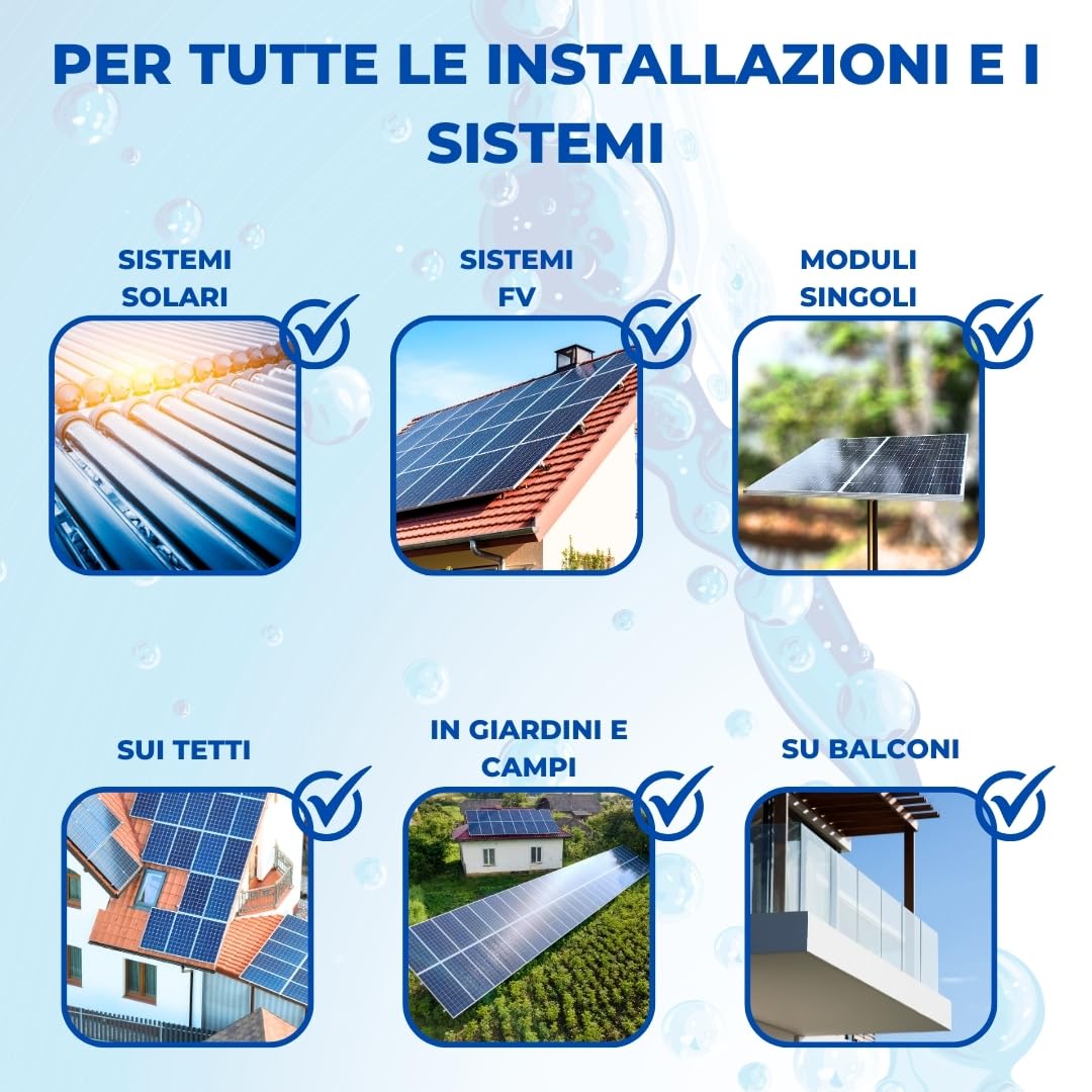 PandaCleaner Detergente biologico professionale 1l per impianti solari fotovoltaico altamente concentrato 1:100