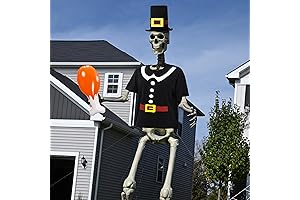 12 Foot Tall Skeleton Halloween Garden Lawn Figurine (Skeleton Not Included)