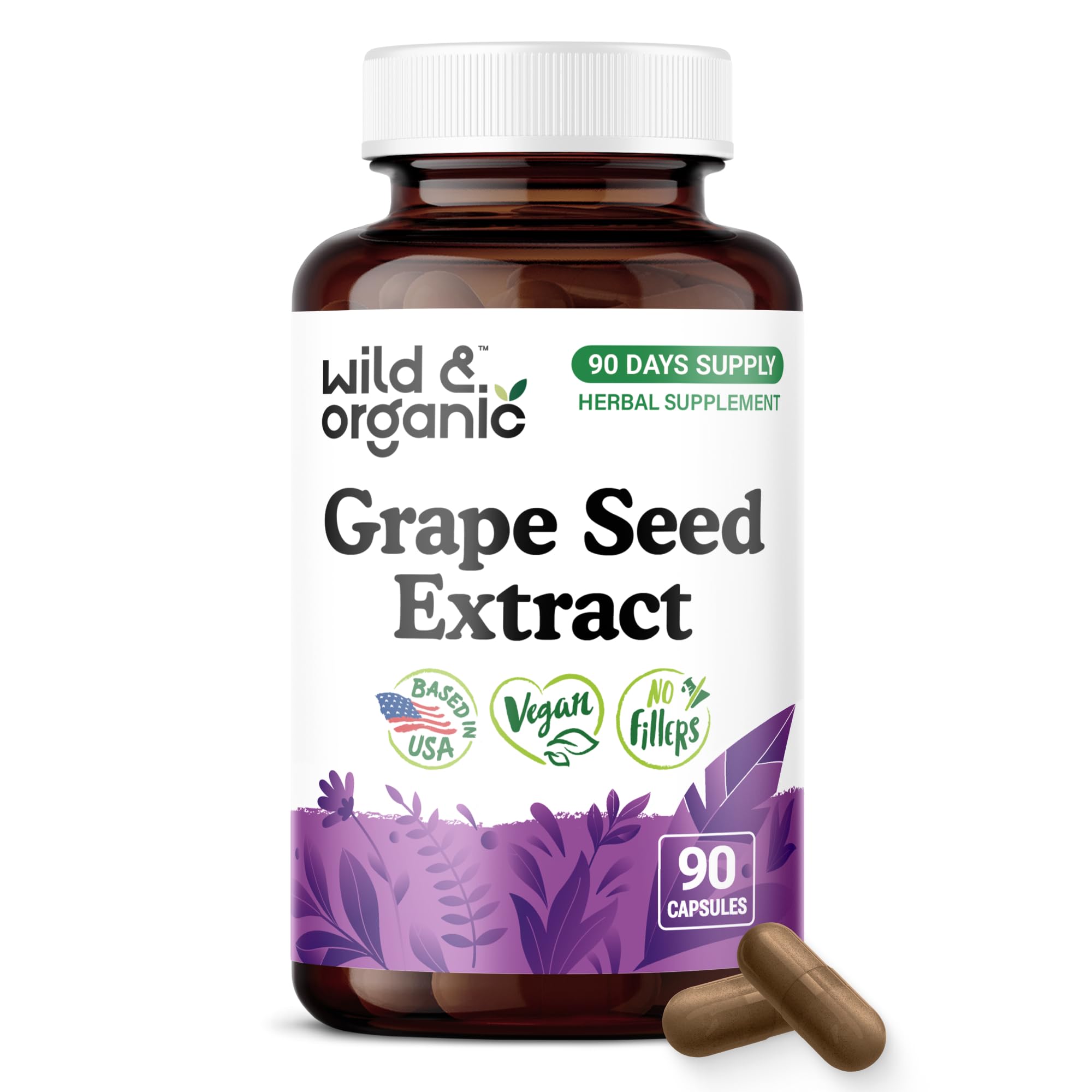 Amazon.com: Wild & Organic Grape Seed Extract Capsules