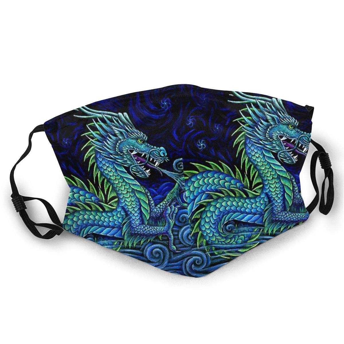 NOT OLAF PIG Chinese Azure Dragon Fashionable Comfortable Turban Beautiful Colorful Personality Mask Headdress