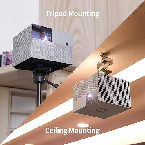 Miniatura 8 de WEMAX Vogue Pro - Proyector de 1080p compatible con 8K 4K, 1600 lúmenes ANSI HDR10, WiFi Bluetooth, Dolby Audio DTS-HD, proyección lateral, evasión