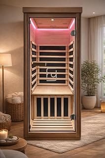 Indoor Infrared Hemlock & Okoume 1100W MINI Sauna