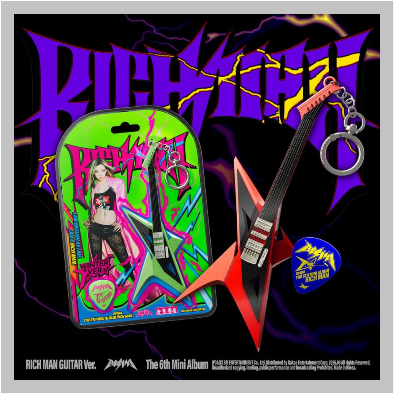 aespa Rich Man 6th Mini Album with Tracking Sealed (11 Ver Set(5BURST+4ENERGY+2RICH MAN BAG))