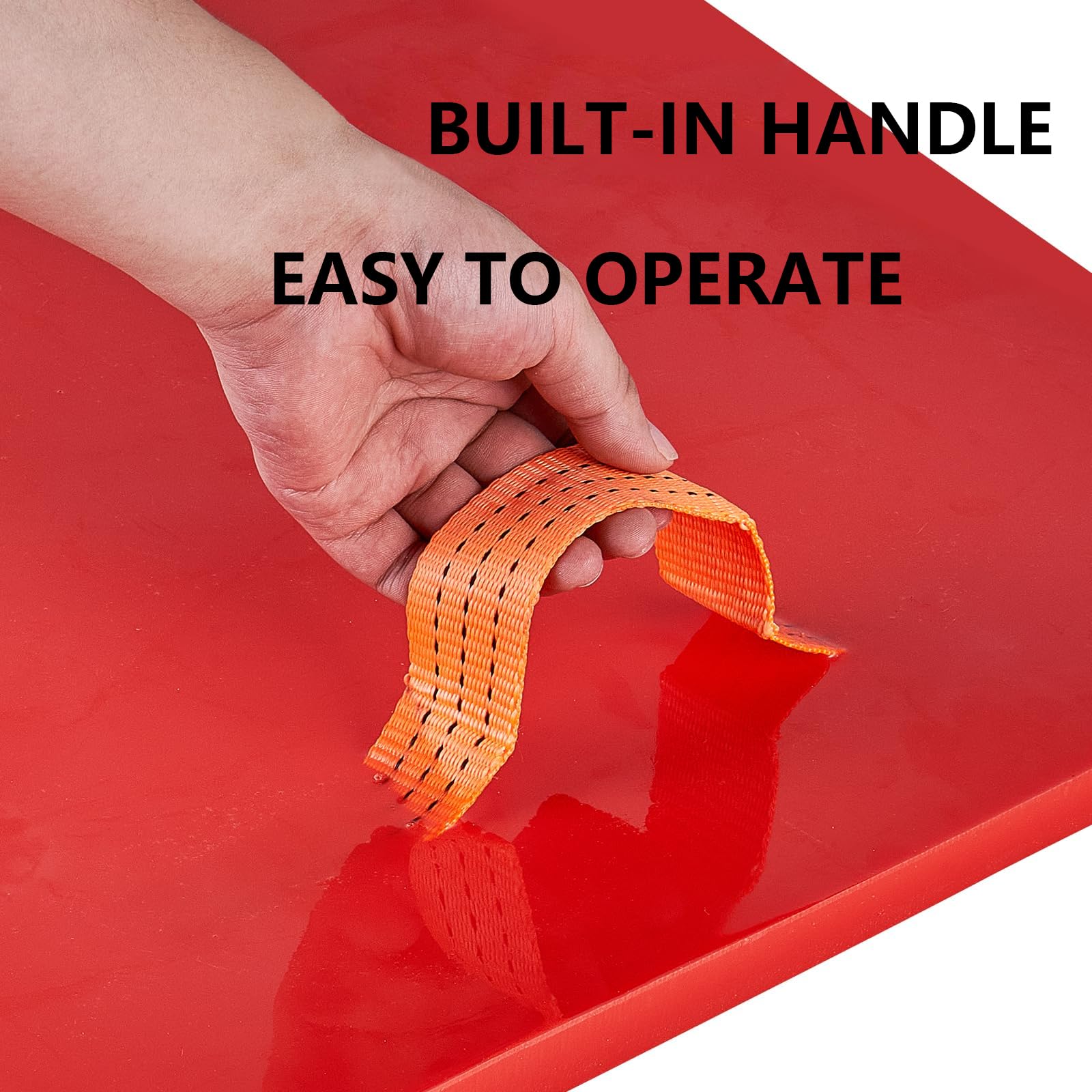 Tappetino per timbri in Cemento con Motivo in Ardesia da 36" X 36", tampone per timbri in Poliuretano di qualità Professionale, Grande Stampo per Pavimenti Senza Cuciture con Maniglie