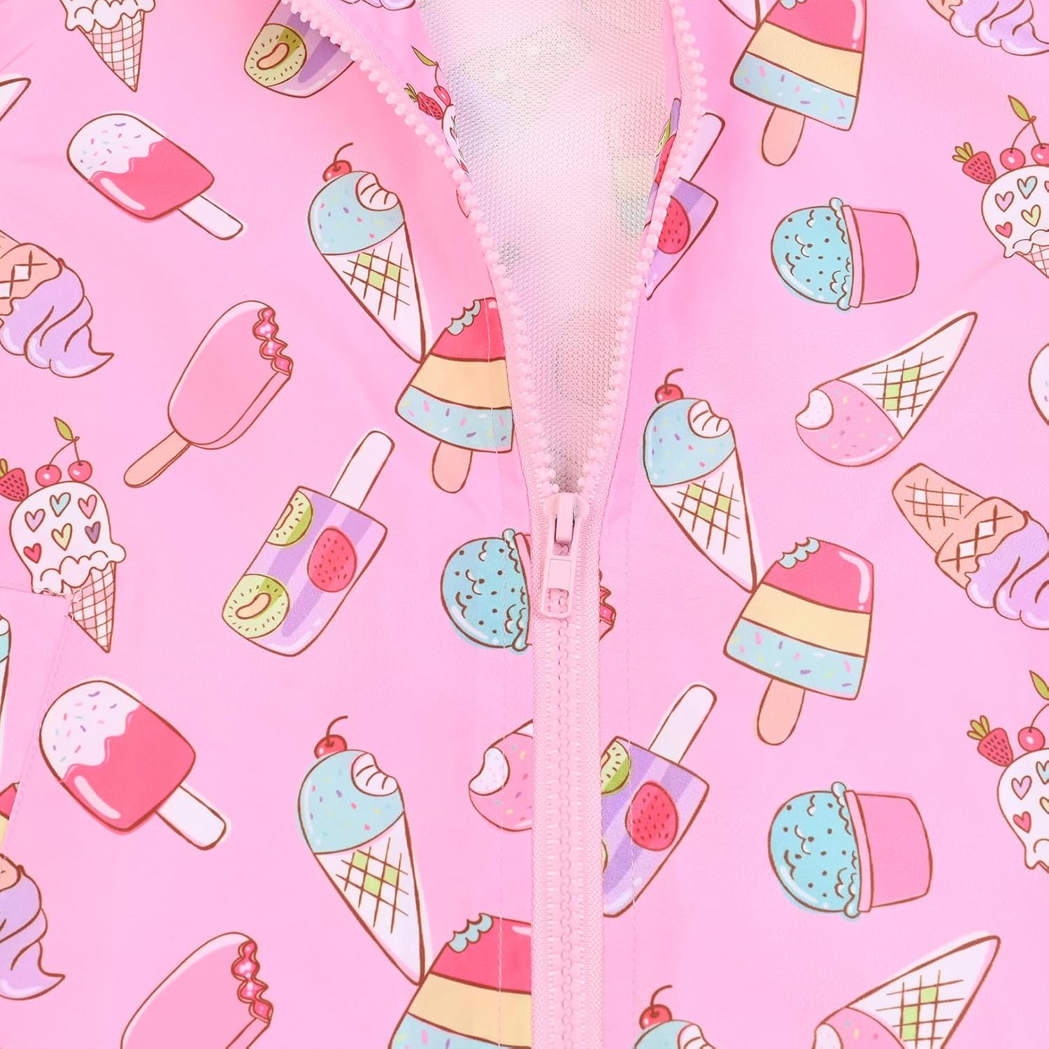 Jxstar Toddler Girls Rain Jackets Little Kids Waterproof Hoodie Raincoats Windbreakers, 12 Month-5 Years - Image 4