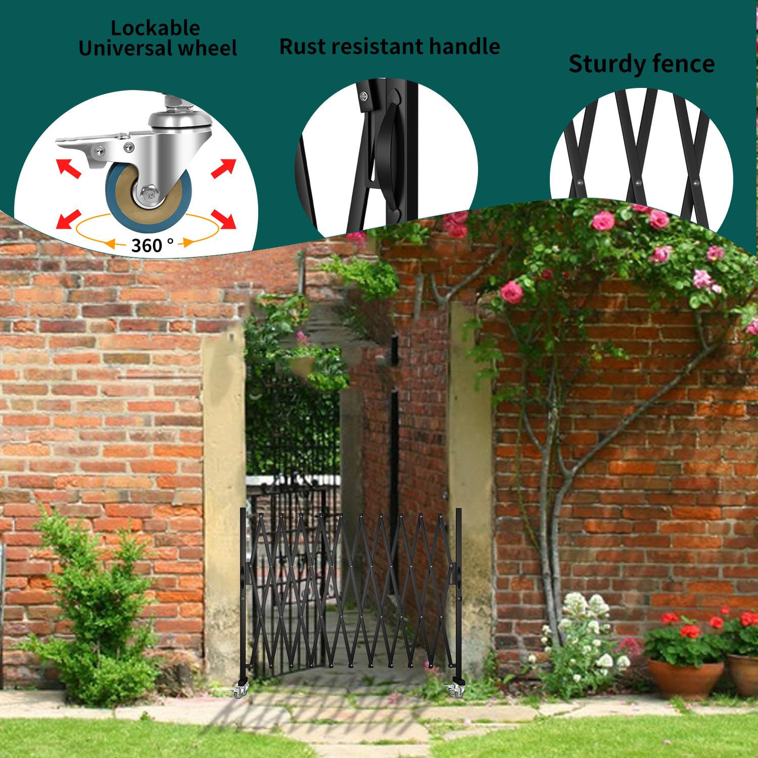 Snapklik.com : WEWORTH Expandable Barricade Gate,Accordion Garden Yard ...