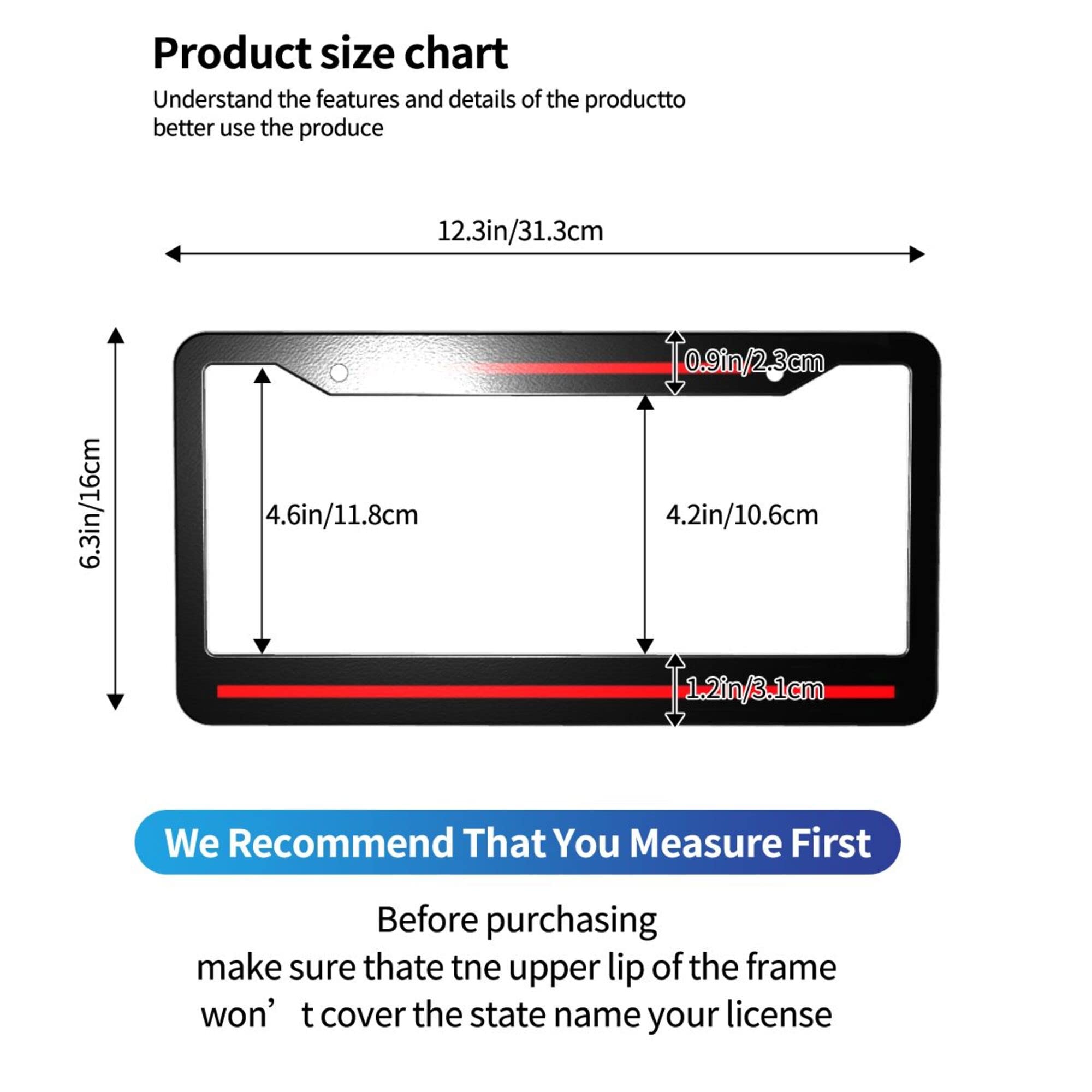 Amazon.co.jp: 薄型 レッドライン ナンバープレート フレーム 2個