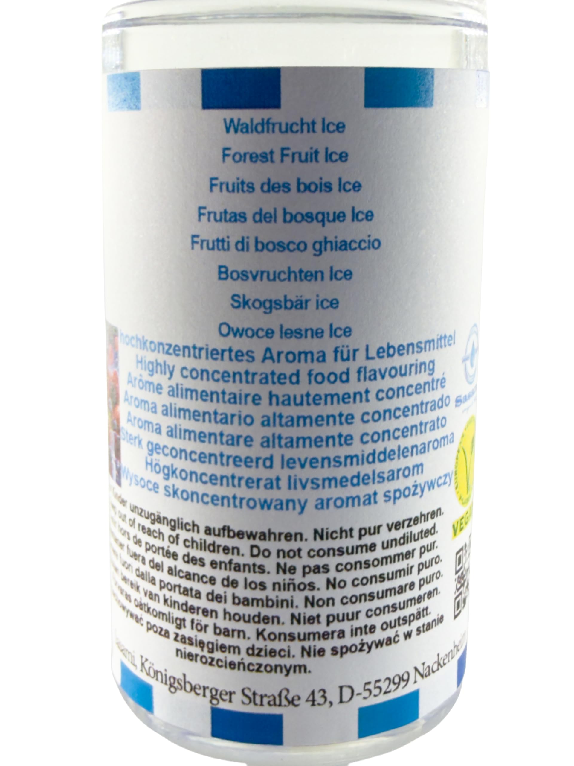 Owoce leśne Ice aromat koncentrat – Wegański – Sasami – 100ml