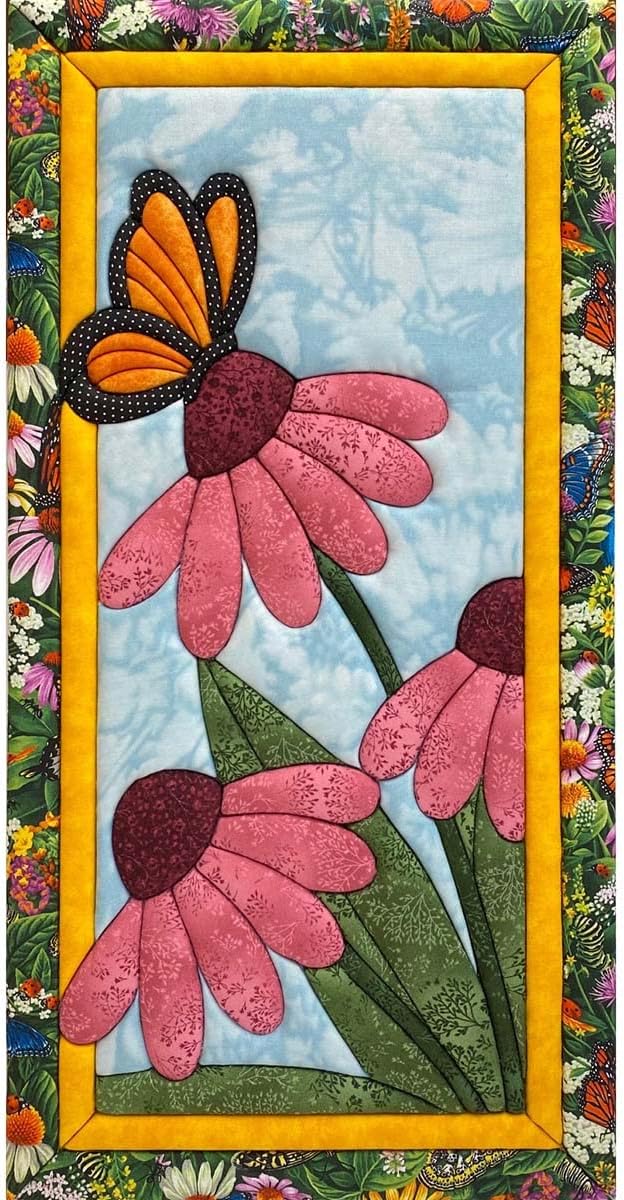 Quilt Magic Cone Flowers No-Sew Quilt Kit
