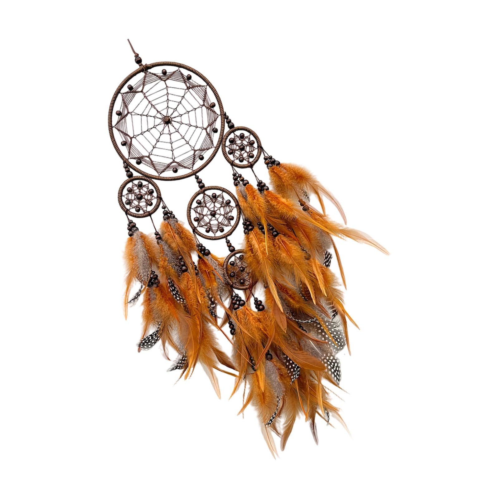 NMFLAB Colorful Beads Woven Dreamcatchers with Feathered for Wall Decors Living Room Hanging Ornament Birthday Gift Cultural Gift