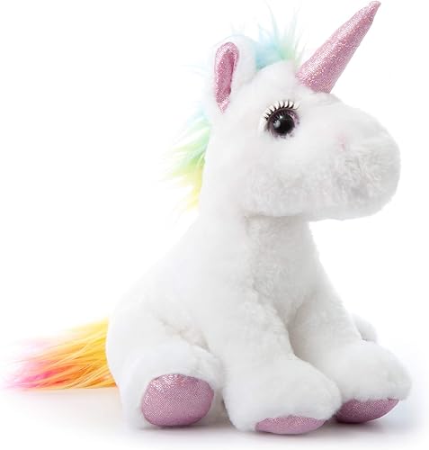 Miniatura 8 de The Petting Zoo, Lash'z - Peluche de unicornio, regalos para niñas, juguete de peluche de unicornio de 10 pulgadas
