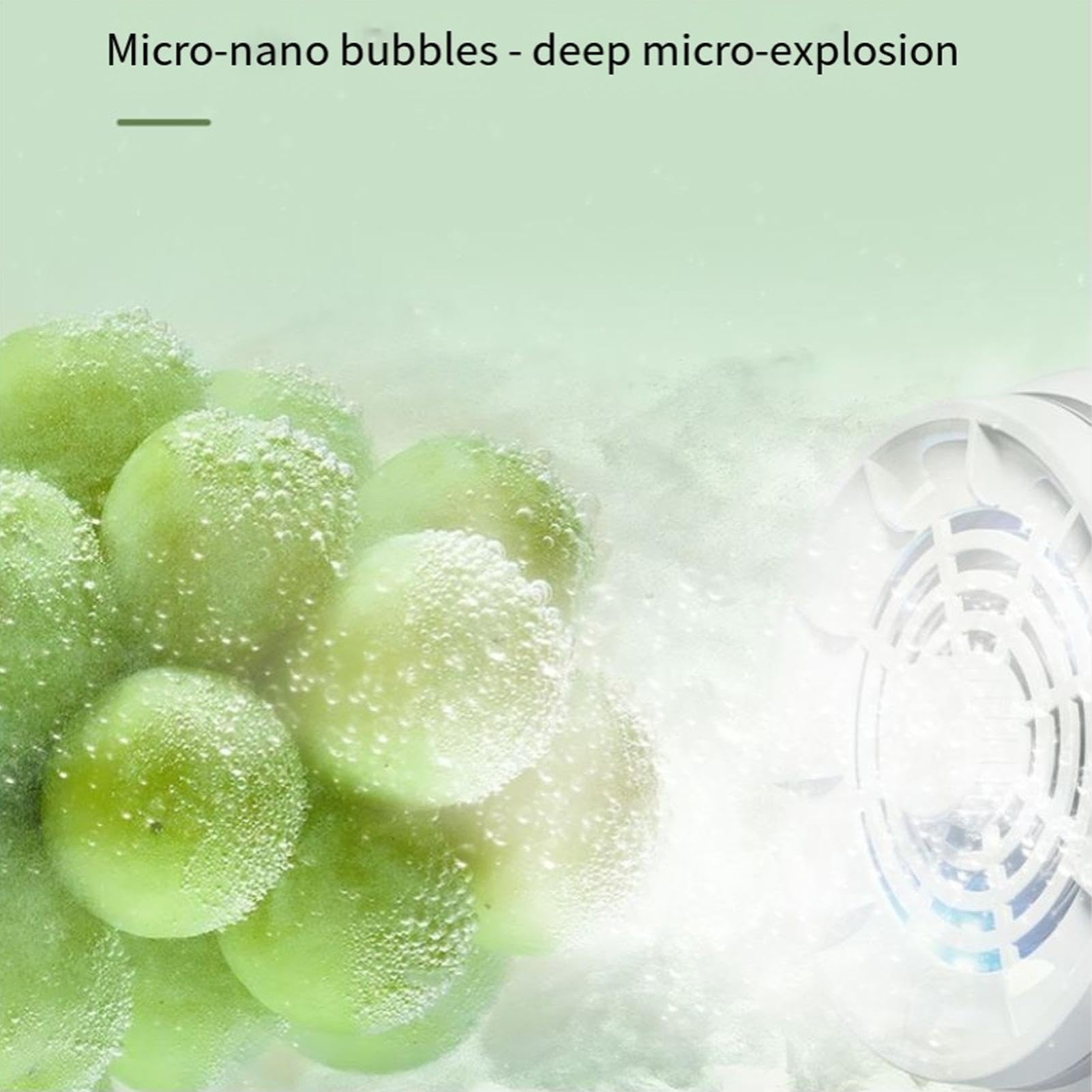 Generisch Und Obstwaschgerät,Lebensmittelreiniger Mit 4 Modi | Wasserdichte Reinigungsmaschine,Fruchtreinigungsgerät Mit Elektrolyse-Wasserreinigungstechnologie,für Küche, Kochen, Getreide