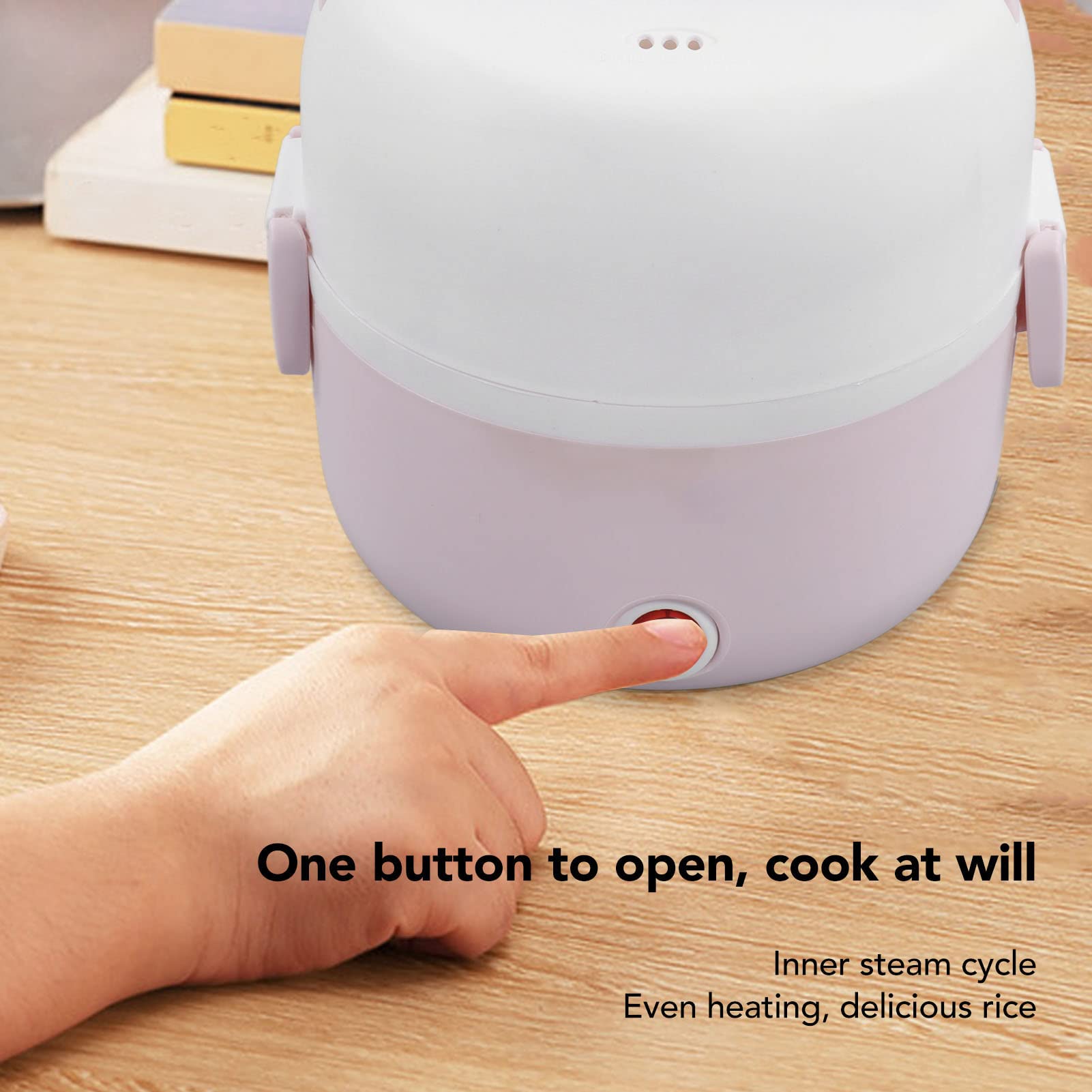 Bewinner 2 Strati Lunch Box Elettrico Riscaldatore Cibo Portatile Warmer