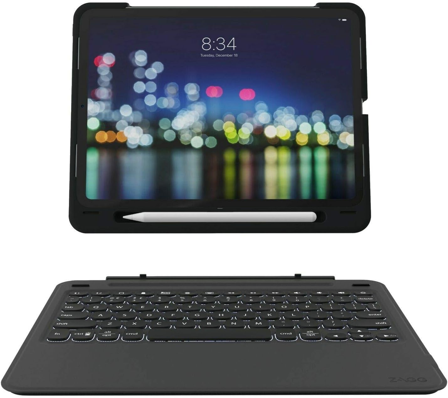 ZAGG Slim Book Go Wireless Keyboard Folio Case for Apple iPad Pro 11-inch (2018 Version) - Black