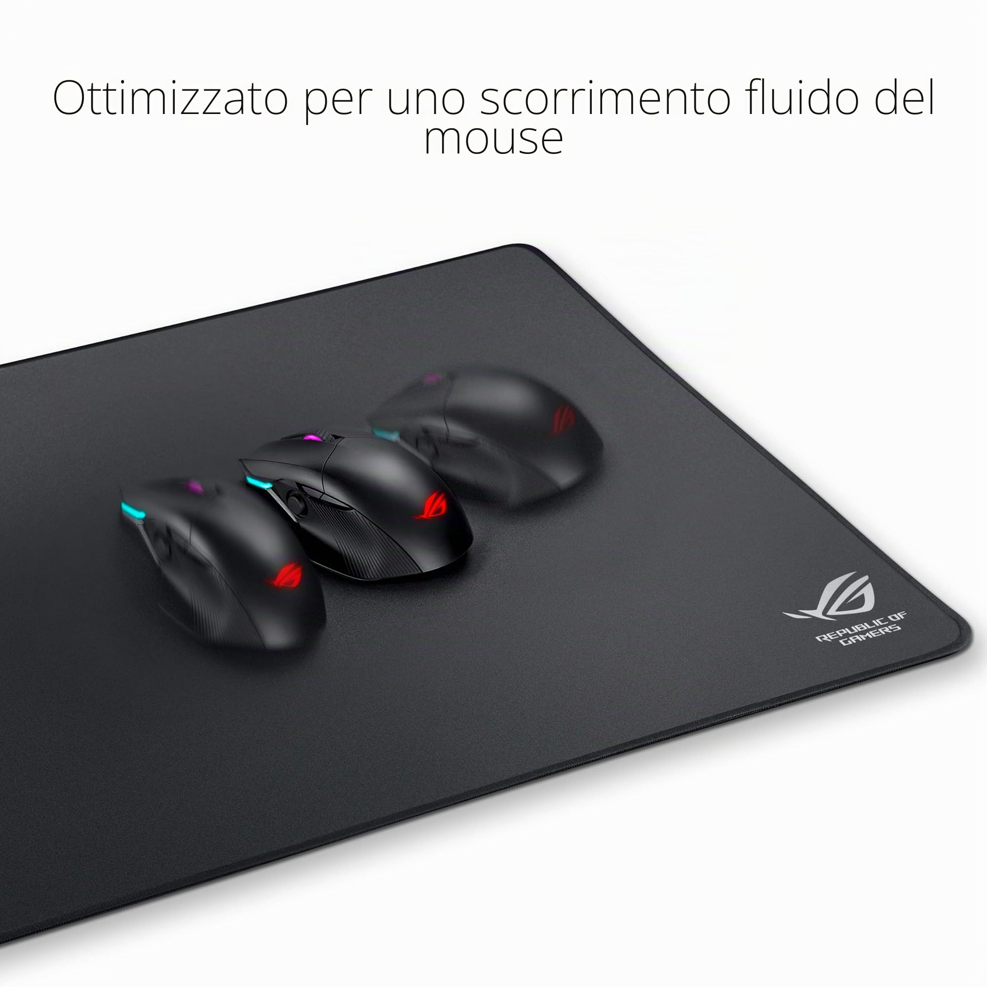 ASUS ROG Sheath BLK LTD - Tappetino per mouse da gioco extra large con cuciture anti-sfilacciamento e base antiscivolo